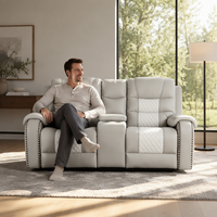 Canapé inclinable Frank Modern Manual Zero-Gravity pour appartement compact