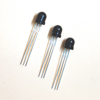 Amplificateur optique pour haut-parleur en plastique noir LC, récepteur IR 38 kHz, sortie capteur numérique, capteur infrarouge LFN, portée de détection de 15 m, large portée