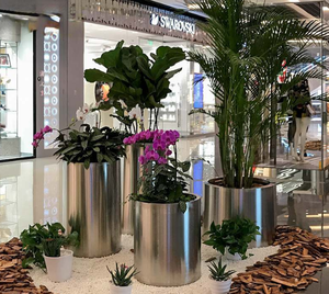 थोक आधुनिक पर्यावरण के अनुकूल उद्यान पॉट सेट धातु इनडोर स्टैंड आयताकार स्टेनलेस स्टील प्लांटर्स बॉक्स सजावट के लिए बॉक्स - Product Image 6