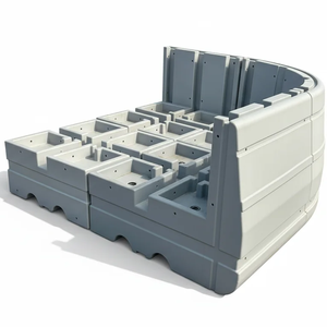 Ponton flottant en PE écologique, charnière anti-corrosion, haute capacité de charge, plateforme de quai flottant, marina, maison flottante, maison sur l'eau - Product Image 1