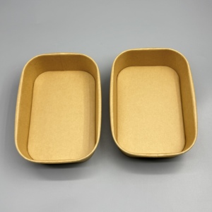 Bol à salade en papier kraft, impression de logo personnalisée, directement de l'usine, jetable, pour emballage alimentaire chaud et froid - Product Image 6