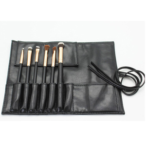 Pochette en cuir noir personnalisée avec logo, <span class=keywords><strong>trousse</strong></span> <span class=keywords><strong>de</strong></span> <span class=keywords><strong>toilette</strong></span> <span class=keywords><strong>de</strong></span> voyage, sac <span class=keywords><strong>de</strong></span> rangement pour cosmétiques, sac pour bébé <span class=keywords><strong>fille</strong></span>, <span class=keywords><strong>trousse</strong></span> à maquillage pour pinceaux - Product Image 5