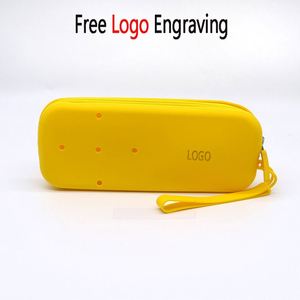 Silicone Coin Purse square with Zipper Creative DIY Hole <b>Storage</b> Bag Portable Travel Cosmetics Headphone Cable <b>Storage</b> - Product Image 3