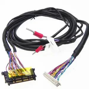 Custom pin connector twisted pair lcd cable LVDS Wire Harness electronic connection cable assembly
