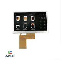 Módulo de Pantalla LCD TFT de 4.3 Pulgadas, 800x480, IPS, RGB, 40 Pines, 500cd/m2, Alto Brillo, para Interacción Hombre-Máquina