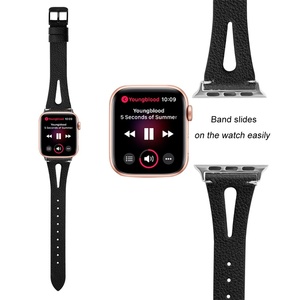 Yida-Correa de reloj inteligente de cuero genuino para <span class=keywords><strong>apple</strong></span> iwatch, 8, 7, 6, <span class=keywords><strong>5</strong></span>, 4, 3, 2, 1 SE - Product Image 2
