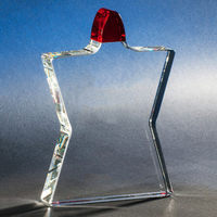 Trophée de cristal d'entreprise personnalisé décoratif affichage en verre cadeau cristal souvenir