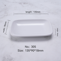 Plateau en mélamine personnalisable de 11 pouces, plats en plastique au design moderne super durable pour fast-food et restaurant