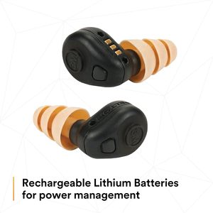 Protège-oreilles tactiques rechargeables 3M Peltor Tep-200, réduction du bruit, construction, forces de l'ordre - Product Image 5