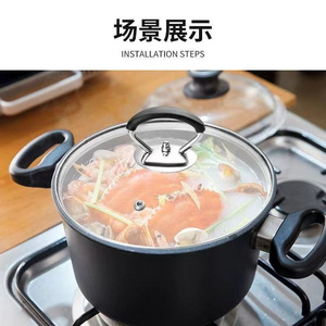 Universal Stainless Steel <b>Pot</b> <b>Lid</b> Handle Black Oven Safe Kitchen Accessory - Product Image 4