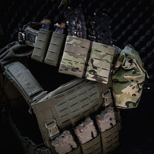 Étui de chargeur tactique double Emersongear en nylon léger 5.56 à extraction rapide, camouflage - Product Image 6