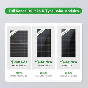 Uzun ömürlü Jinko kaplan Neo n tipi güneş panelleri 580w 580w 585w 590w 600w 605w Bifacial Home çift cam ev için - Product Image 2