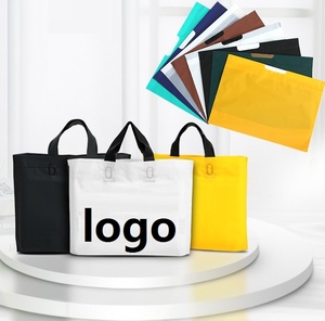 Promotional Packaging Fashion Tote Bag PE Plastic Tote Bags with Custom Printed logo
