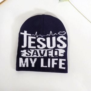 Gorros de Invierno Unisex a la Moda, Gorros de Punto con Diseño Jacquard de Jesús, Gorros Personalizados con Logotipo - Product Image 5