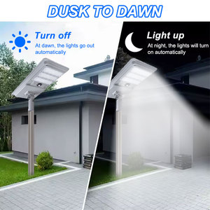 La route tout dans un réverbère mené solaire Offre Spéciale IP66 extérieur en aluminium imperméabilisent le réverbère 100W solaire - Product Image 5
