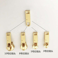 Tirette de fermeture éclair métallique détachable personnalisée de haute qualité pour la mode, vente en gros # 5 # 8 # 10 Fermetures éclair et autres accessoires vestimentaires