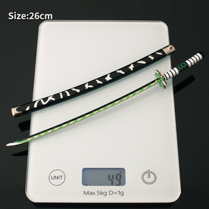 ดาบของเล่นดาบปิศาจสังหารดาบ26ซม. เสาลม shinazugawa <span class=keywords><strong>nichirin</strong></span> ซามูไรมีดพวงกุญแจขนาดเล็กเครื่องประดับของขวัญ - Product Image 4
