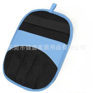 ถุงมือกำจัดขนสัตว์เลี้ยง OEM สีฟ้า แบบไฟฟ้าสถิต สำหรับทำความสะอาดขนแมวและสุนัข เครื่องมือกำจัดขนและขุยผ้า - Product Image 5