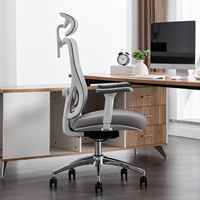 Chaise de bureau ergonomique en maille pour ordinateur, pivotante, moderne, de direction, réglable 3D, en promotion