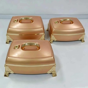 Ensemble de réchauds rectangulaires pour buffet, 3 pièces, chauffe-plats isolés 4,5L 5,5L 6,5L, casseroles en acier inoxydable pour <span class=keywords><strong>restaurant</strong></span> - Product Image 3