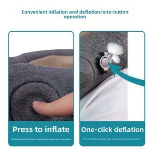 Oreiller de <span class=keywords><strong>massage</strong></span> cervical électrique gonflable et pliable en forme de U pour soulager les douleurs au cou et aux épaules, idéal pour la maison et les voyages - Product Image 4