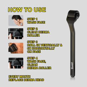 Neuestes Design Männer Frauen 0,5mm 1,0mm Haar Bart Nachwachsen Falten Narben entfernung Hautpflege 540 Haut Derma Massage Roller - Product Image 5