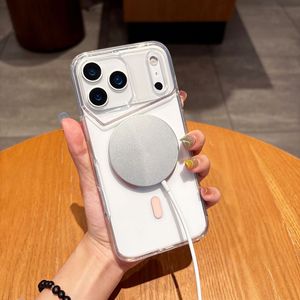 เคสโทรศัพท์แม่เหล็กใสพิเศษสำหรับ iPhone 17 16 15 14 13 12 11 Pro Max กรอบด้านเรียบง่าย ป้องกันแรงกระแทก - Product Image 4