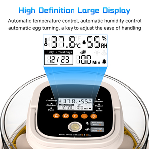 Incubateur automatique personnalisé pour 18 œufs de poule/canard, taux d'éclosion élevé avec équipement de réfrigération et d'échange de chaleur pour animaux de compagnie - Product Image 6