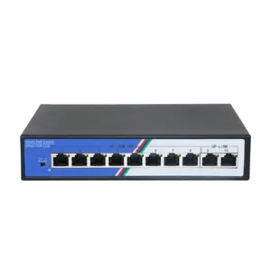 Fabriek Oem Netwerk Gigabit Switch 8 Poort Rj45 Poort Poe Switch 8 2 Zwarte Gigabit Ethernet Switch