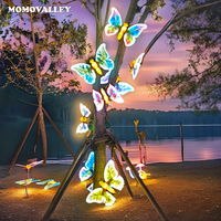Lampe LED Papillon 3D Réaliste à Ailes Mobiles, Étanche IP65, 12V DC, pour Jardin, Mariage, Parc, Aménagement Paysager, Décoration Commerciale