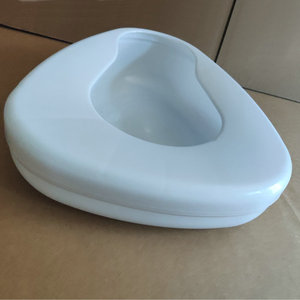 Siège de toilette en plastique 35x27cm, grand format, design multifonctionnel, pour personnes âgées et femmes enceintes - Product Image 1
