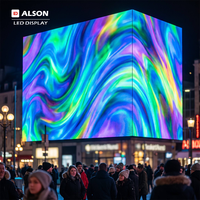 ALSON LED Outdoor Skala Besar Tahan Air Papan Reklame Digital Raksasa Dinding Video Iklan Panel dan Layar LED Besar
