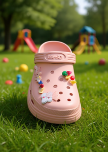 Sandali Zoccoli per Bambini con Spille Animate, Taglia 23, Viola, Estivi, in Plastica, con Cartoni Animati, per Bambine - Product Image 2