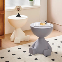 Table d'appoint circulaire créative pour canapé, table mobile miniature, petite table basse pour chambre et salon