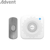 Sonnette sans fil intelligente, sonnette sans fil à piles, bouton poussoir, 32 mélodies, sonnette sans fil