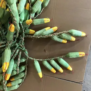 Guirlande de maïs artificiel, faux maïs pour décoration, ornement réaliste suspendu de légumes
