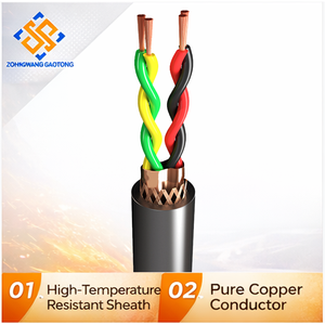 Cable de Par Trenzado Blindado para Intercomunicador de Panel de Control RS485 y Cableado de Señal Interior 22 AWG 305m Suministro de Fábrica OEM Confiable - Product Image 1