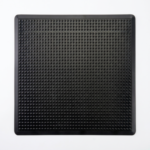 NOVISON Tapis de porte en silicone minimaliste pour extérieur, grattoir, tapis d'entrée, durable, antidérapant, imperméable, profil bas, usage intensif - Product Image 1