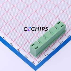 DB2ERM-7.62-4P-GN-S Plug-in Terminal Block Bent Lead Through Hole,P=7.62mm Board-to-Board / Socket - Closed Screw Fixing 1x4P - Product Image 2