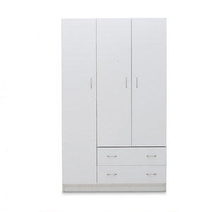 Cheap Price Freestanding Modern Laminate 3-Door Bedroom Furniture <strong>Wardrobe</strong> <strong>with</strong> <strong>Mirror</strong> for Gym Use - Product Image 4