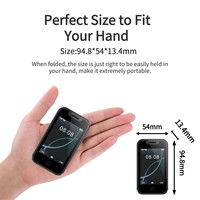 Teléfono Celular BM16 PRO de 2.4 Pulgadas con Doble SIM, Modo de Espera, Voz Mágica, Radio FM, 2G GSM, Mini Teléfono Móvil con Pantalla Táctil