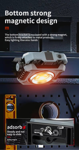 Hot-selling Rechargeable Repair <b>Working</b> <b>Light</b> Portable Power Bank Magnetic Base Multi-Angle Rotating <b>Working</b> <b>Light</b> - Product Image 3