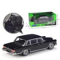 WELLY 1:24 Mercedes1963 Benz 600 Commando Voiture en alliage Modèle de véhicule Ornements Simulation Alliage moulé sous pression Modèle de voiture en alliage Modèle de voiture