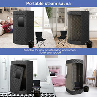 Vente en gros de cabine de sauna personnalisée portable à vapeur, tente de sauna pour le corps entier pour la relaxation personnelle, détoxification avec un générateur de vapeur de 3L 1200W