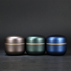 P236 Japanese-style Sealed Tea Cans Travel Scented Tea Packaging Box Mini Tinplate Box Empty Tinplate Box Tin Can Jars