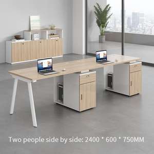Hot Selling Office <strong>Computer</strong> Desk 6 Person Modular <strong>4</strong> Seater People Office Furniture <strong>Table</strong> Coworking Space Open Staff Workstations - Product Image 3