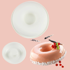 <b>Silicone</b> Donut Cake Mold Round <b>Baking</b> Pan For Mousse And Bread DIY Cake Tools Dishwasher Safe - Product Image 2
