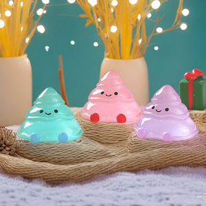 Nuevas figuras luminosas de resina de árbol derretido para micropaisajes de nieve, pequeños adornos navideños, bolsas sorpresa - Product Image 3
