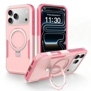 <span class=keywords><strong>Funda</strong></span> de Teléfono de Lujo Personalizable con Anillo Magnético Multicolor, Diseño Dos en Uno de TPU+PC para iPhone 17/16/15/14/13 <span class=keywords><strong>Pro</strong></span> <span class=keywords><strong>Max</strong></span> - Product Image 1