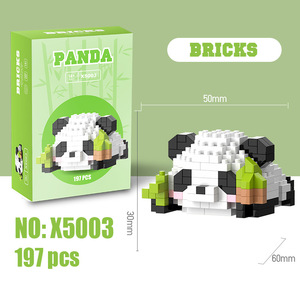 Set de Construcción de Panda de Dibujos Animados DIY, Bloques de Animales, Modelo de Panda Hecho a Mano, Juguete de Construcción <span class=keywords><strong>para</strong></span> Regalo de Cumpleaños - Product Image 1